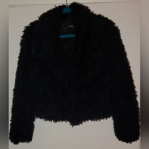 Zara Basic faux fur coat